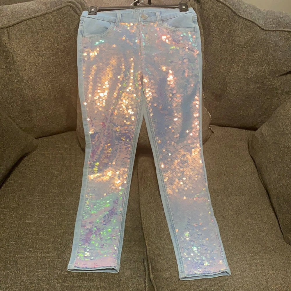 ⭐️Justice Sequin Jeans⭐️
